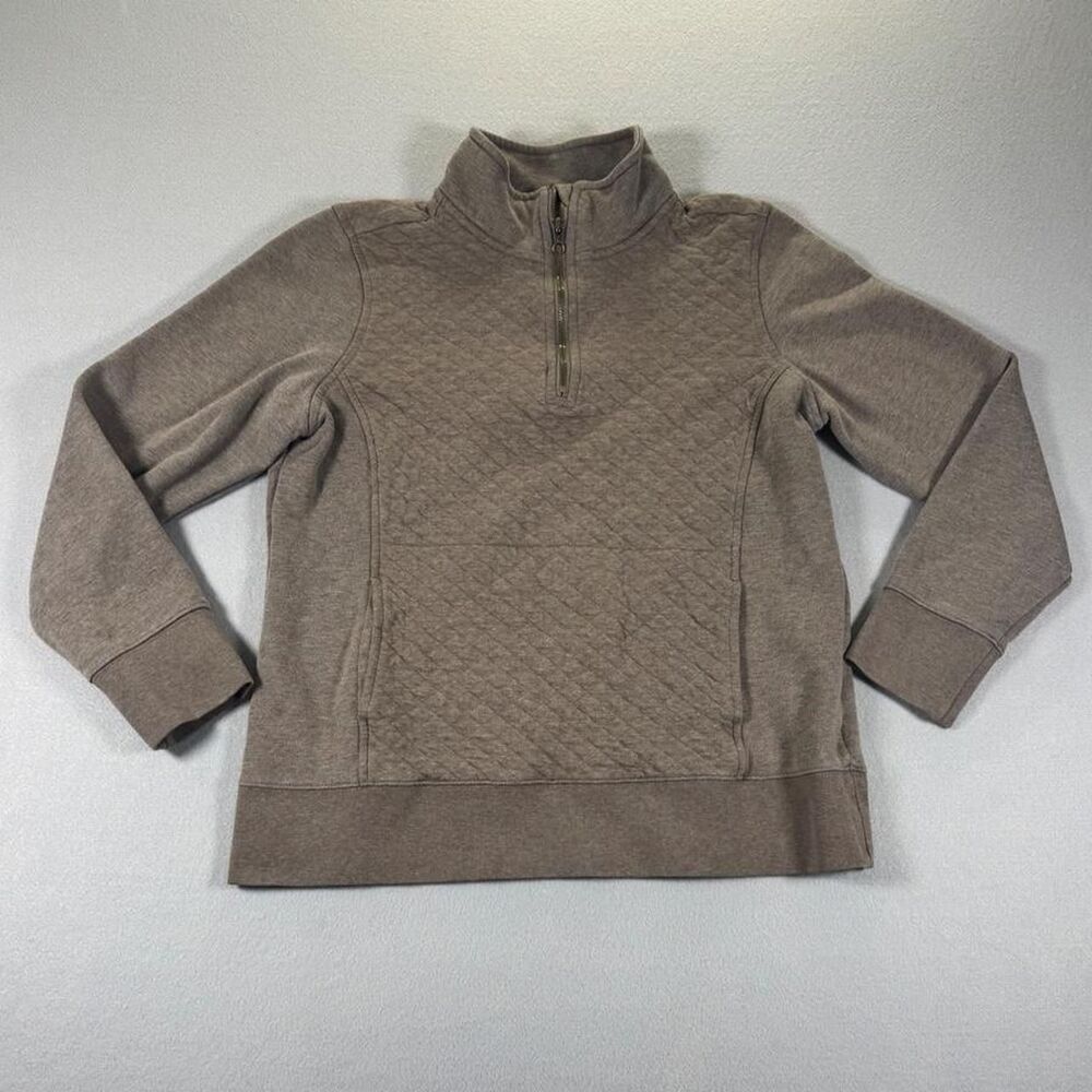 Llbean Women's Brown and Tan Sweatshirt